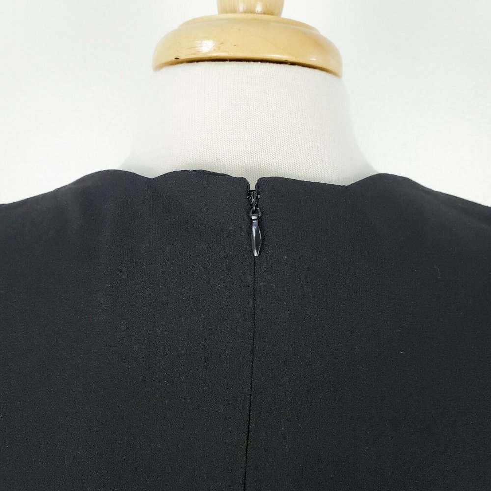NWT Anthropologie Foxie Dox Black Scalloped Dress - Picture 7 of 12